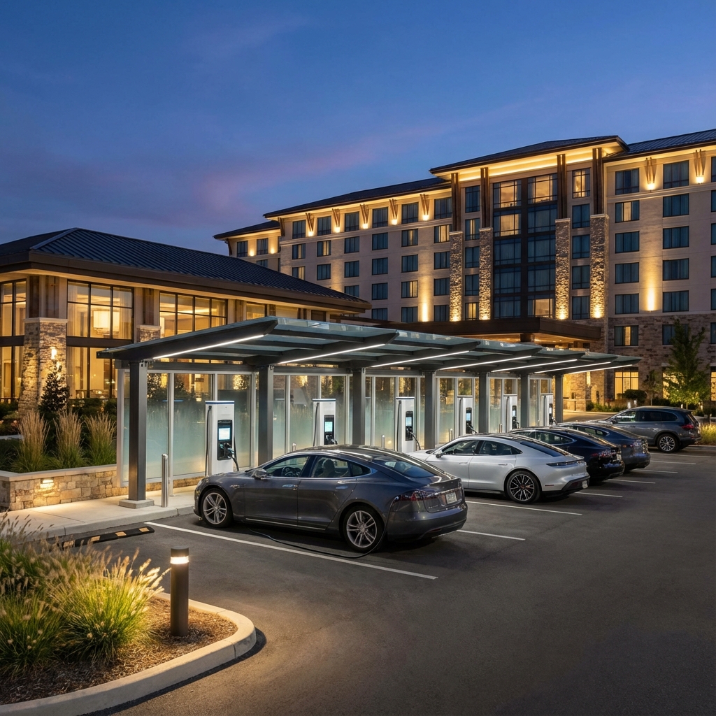 Hotel EV charging