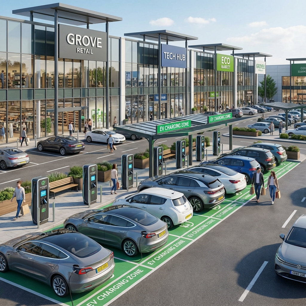 Retail park EV charging